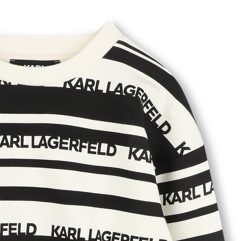 Gestreiftes Sweatshirt KARL LAGERFELD KIDS 
                        JUNGE