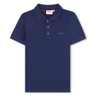 Kurz&auml;rmliges Piqu&eacute;-Poloshirt, MITTELALTERLICHES BLAU, hi-res