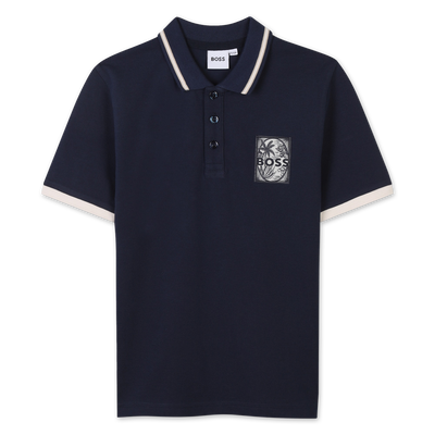 Polohemd mit Detail BOSS JUNGE