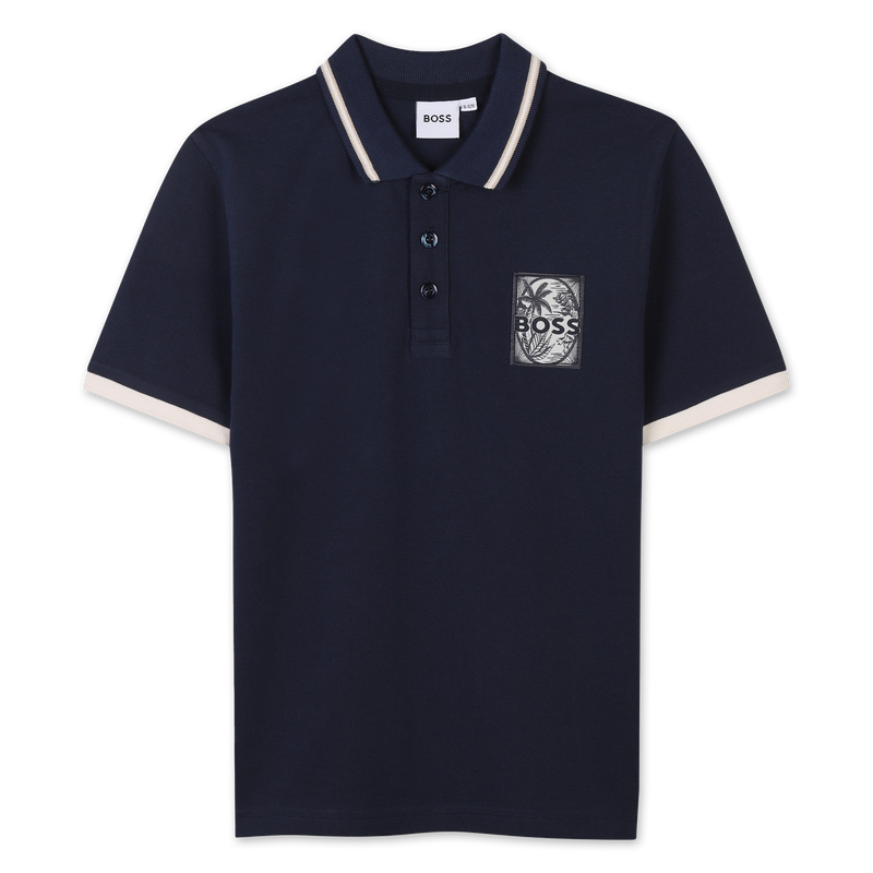 Polohemd mit Detail BOSS 
                        JUNGE