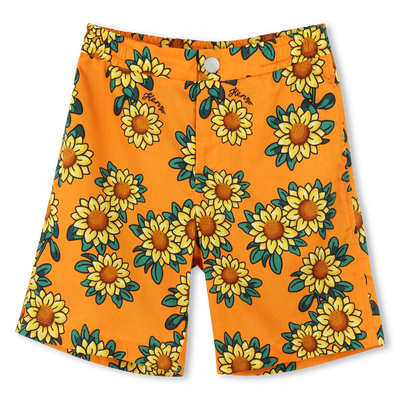 Bedruckte Baumwoll-Bermudas KENZO KIDS JUNGE