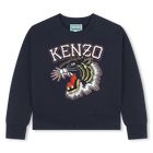 Besticktes Baumwoll-Sweatshirt KENZO KIDS 
                    M&Auml;DCHEN