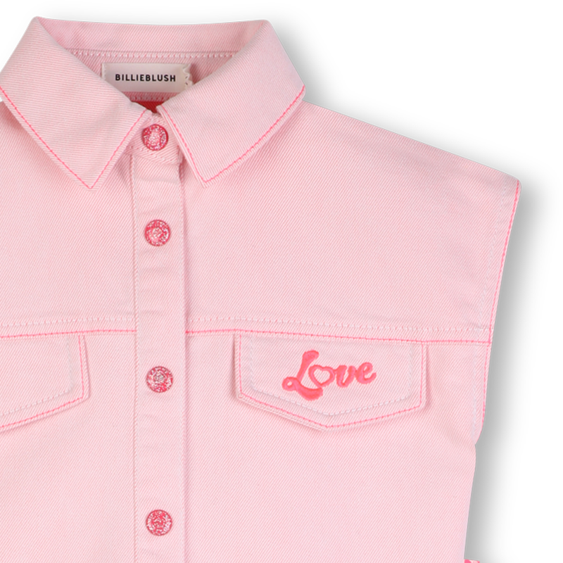 KLEID AUS BI-MATERIAL BILLIEBLUSH 
                        M&Auml;DCHEN