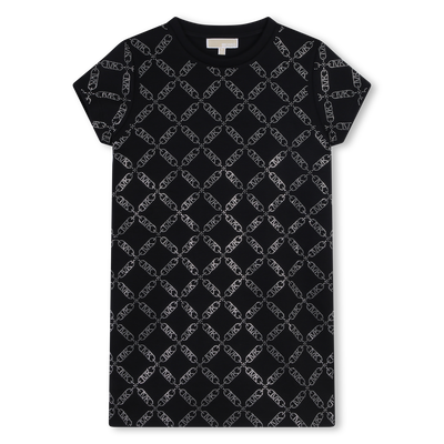 Kurz&auml;rmeliges Kleid mit Nieten MICHAEL KORS M&Auml;DCHEN