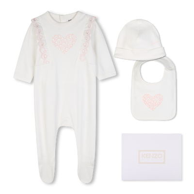 Pyjama-Set mit M&uuml;tze und L&auml;tzchen KENZO KIDS M&Auml;DCHEN