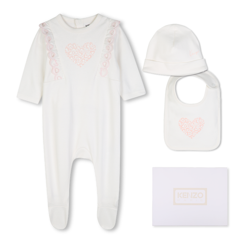 Pyjama-Set mit M&uuml;tze und L&auml;tzchen KENZO KIDS 
                        M&Auml;DCHEN