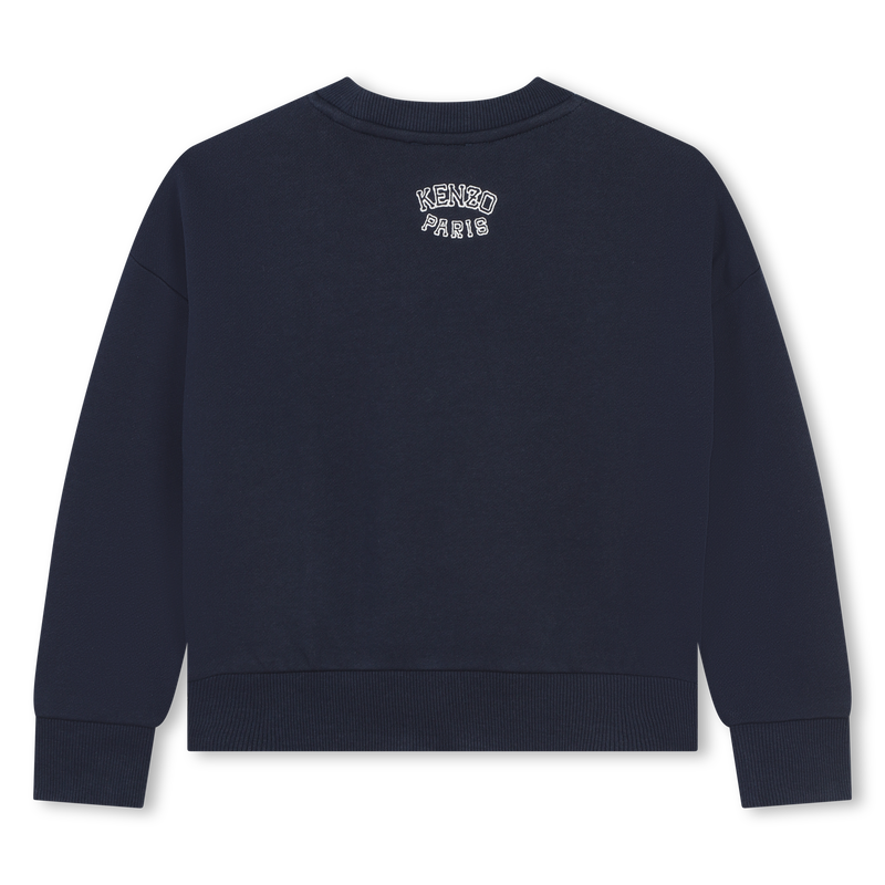 Besticktes Baumwoll-Sweatshirt KENZO KIDS 
                        M&Auml;DCHEN