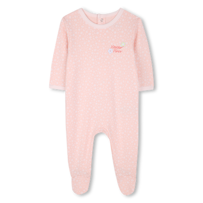 Druckknopfpyjama aus Baumwolle KENZO KIDS M&Auml;DCHEN