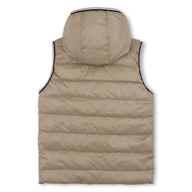 Daunenjacke mit Kapuze in Flann-Optik BOSS 
                        JUNGE