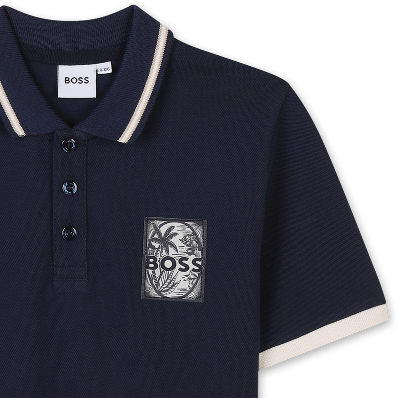 Polohemd mit Detail BOSS 
                        JUNGE