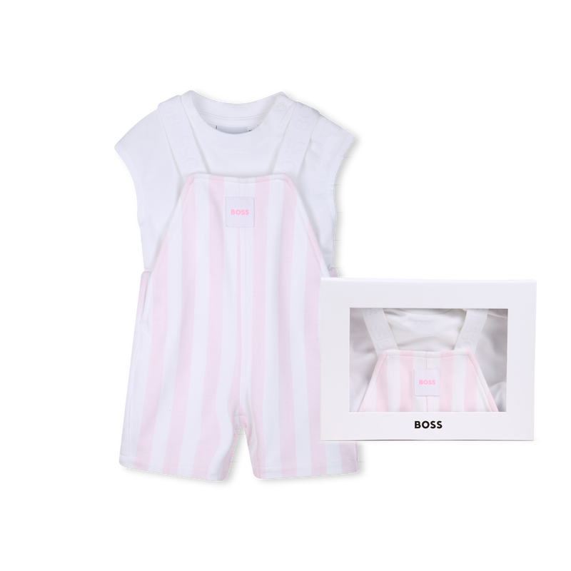 OVERALL + T-SHIRT-SET BOSS 
                        M&Auml;DCHEN