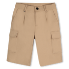 Einfarbige Bermudas, BEIGE, hi-res