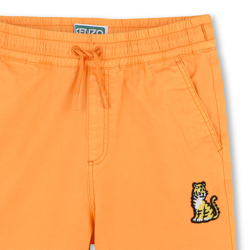 Baumwoll-Bermudas mit Badge KENZO KIDS 
                        JUNGE