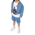 Gestreifte Jeansjacke HUGO 
                    M&Auml;DCHEN