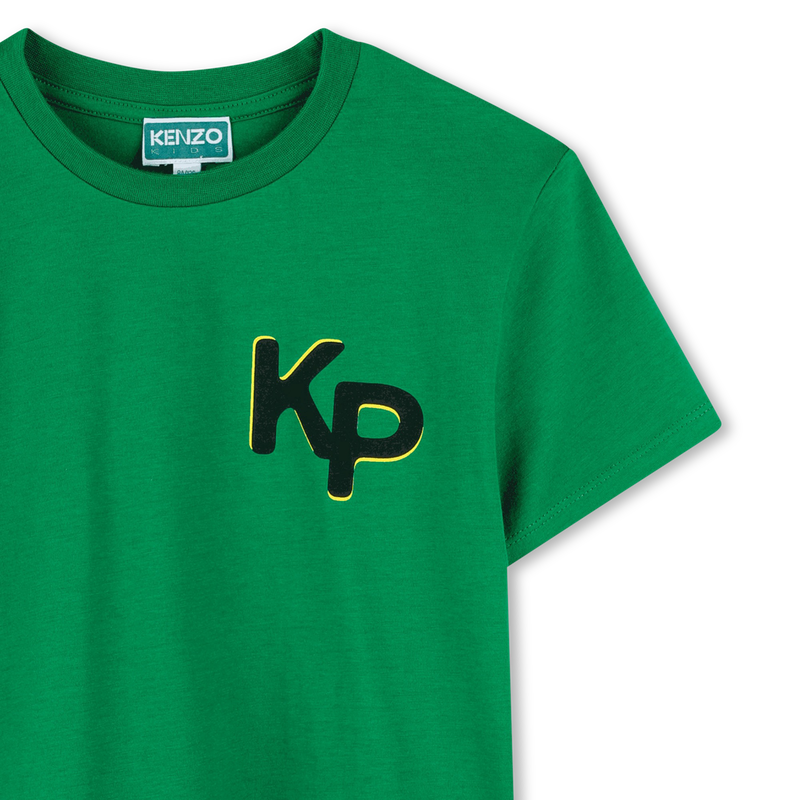 Kurz&auml;rmliges Baumwoll-T-Shirt KENZO KIDS 
                        JUNGE