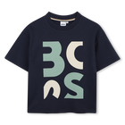 Kurz&auml;rmeliges t-shirt, MARINE, hi-res