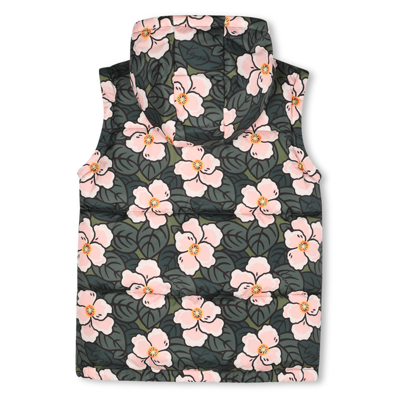 Daunenjacke mit abnehmbaren &Auml;rmeln KENZO KIDS 
                        M&Auml;DCHEN