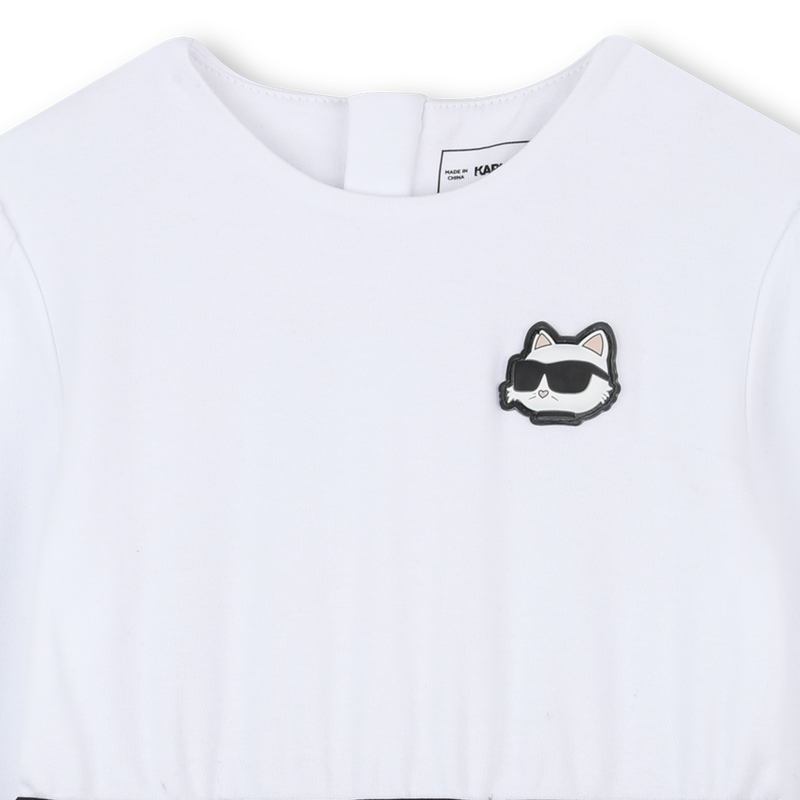 Lang&auml;rmeliges Kleid KARL LAGERFELD KIDS 
                        M&Auml;DCHEN