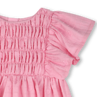 Besticktes Baumwollsatin-Kleid KENZO KIDS 
                    M&Auml;DCHEN