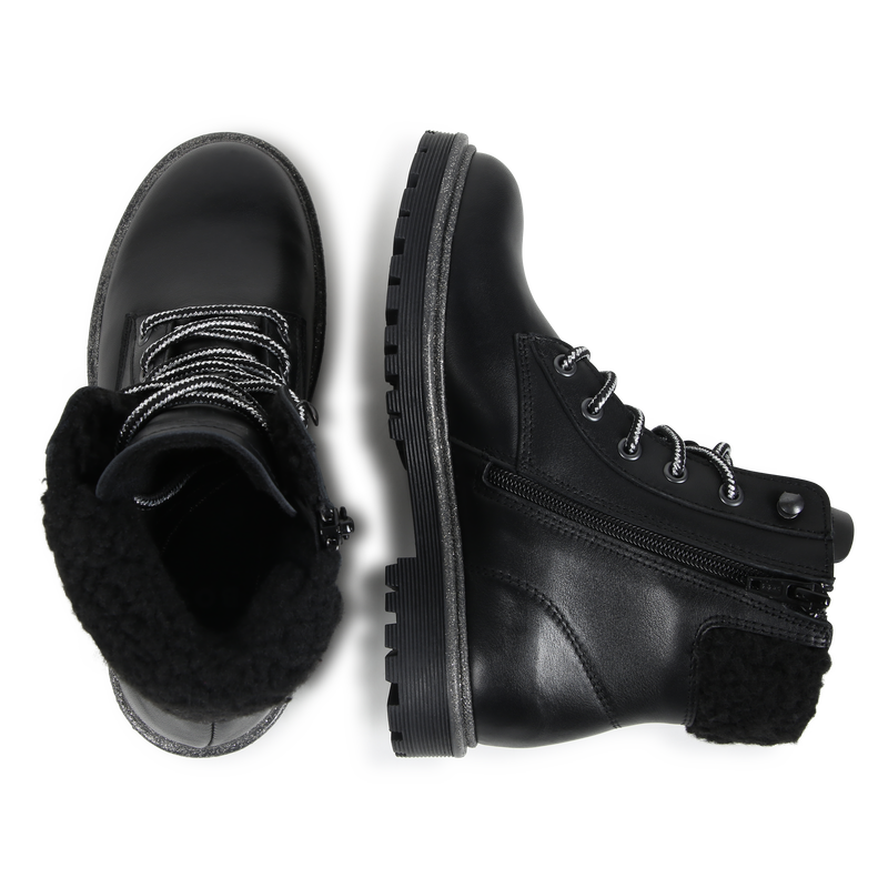 Leder-Stiefeletten BOSS 
                        M&Auml;DCHEN