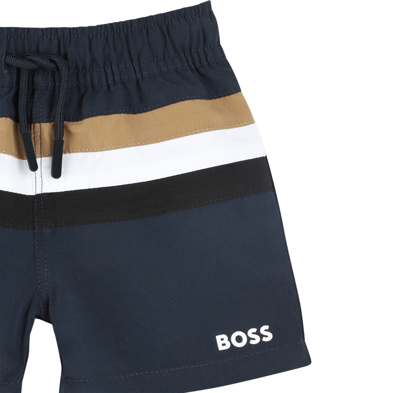 Gestreifte Badeshorts BOSS 
                        JUNGE