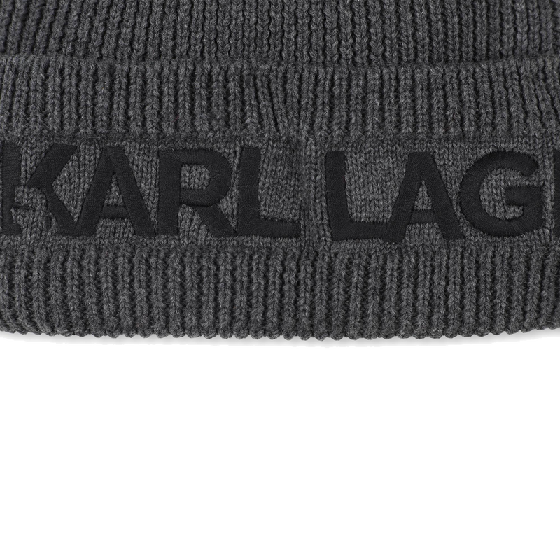 Strickm&uuml;tze + Halsw&auml;rmer Set KARL LAGERFELD KIDS 
                        JUNGE