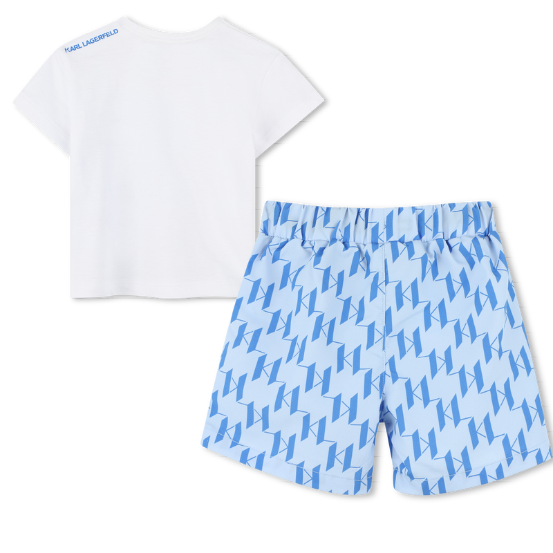 Set aus Shorts &amp; T-Shirt KARL LAGERFELD KIDS 
                        JUNGE