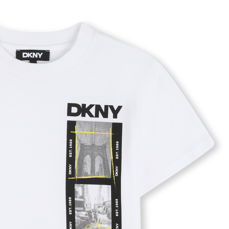 KURZ&Auml;RMELIGES T-SHIRT DKNY 
                        JUNGE
