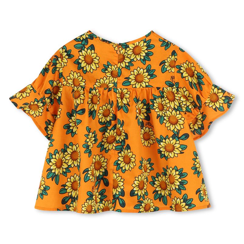 Bluse aus Baumwollsatin KENZO KIDS 
                        M&Auml;DCHEN