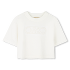 Baumwoll-T-Shirt mit Stickerei MICHAEL KORS 
                    M&Auml;DCHEN