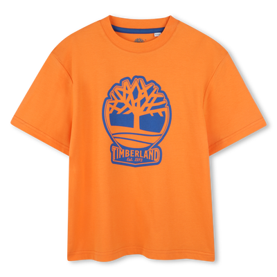 Zweifarbiges T-Shirt mit Logo TIMBERLAND JUNGE