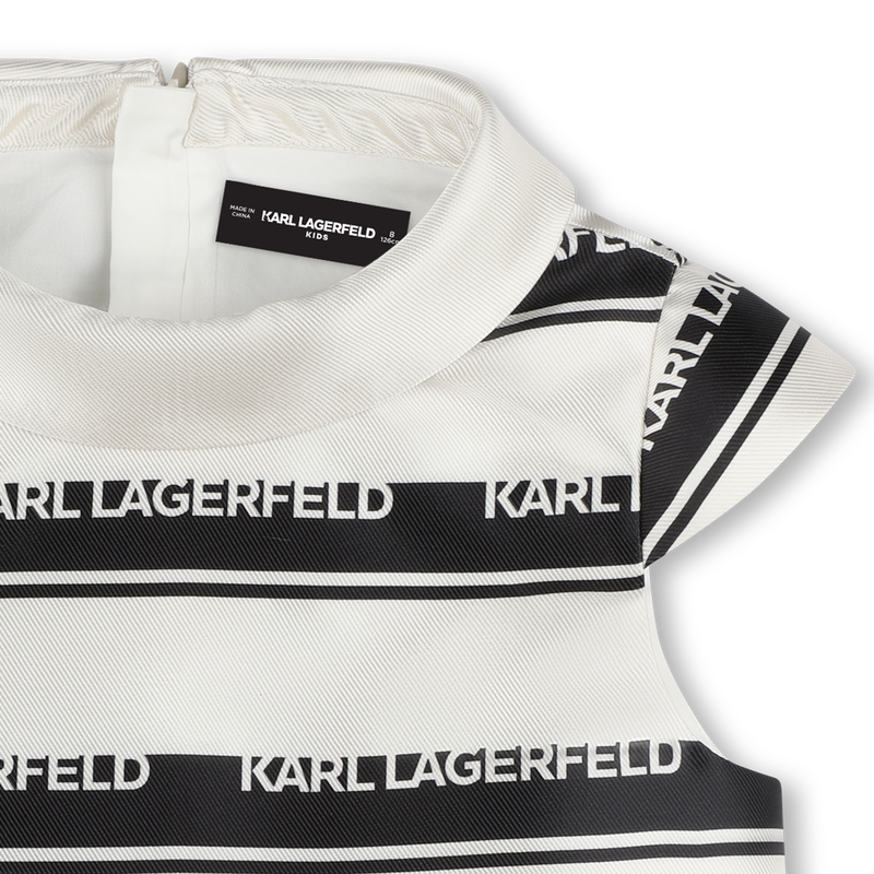 Gestreifte Bluse mit Logo KARL LAGERFELD KIDS 
                        M&Auml;DCHEN