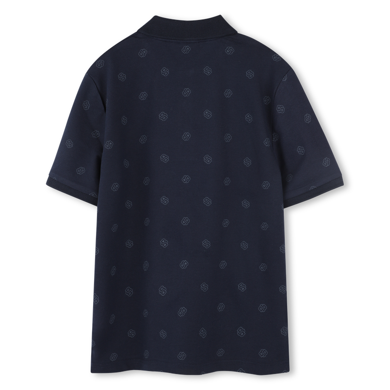 Gerades Poloshirt mit Print BOSS 
                        JUNGE