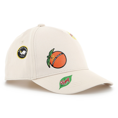Baumwoll-Cap mit Print KENZO KIDS UNISEX