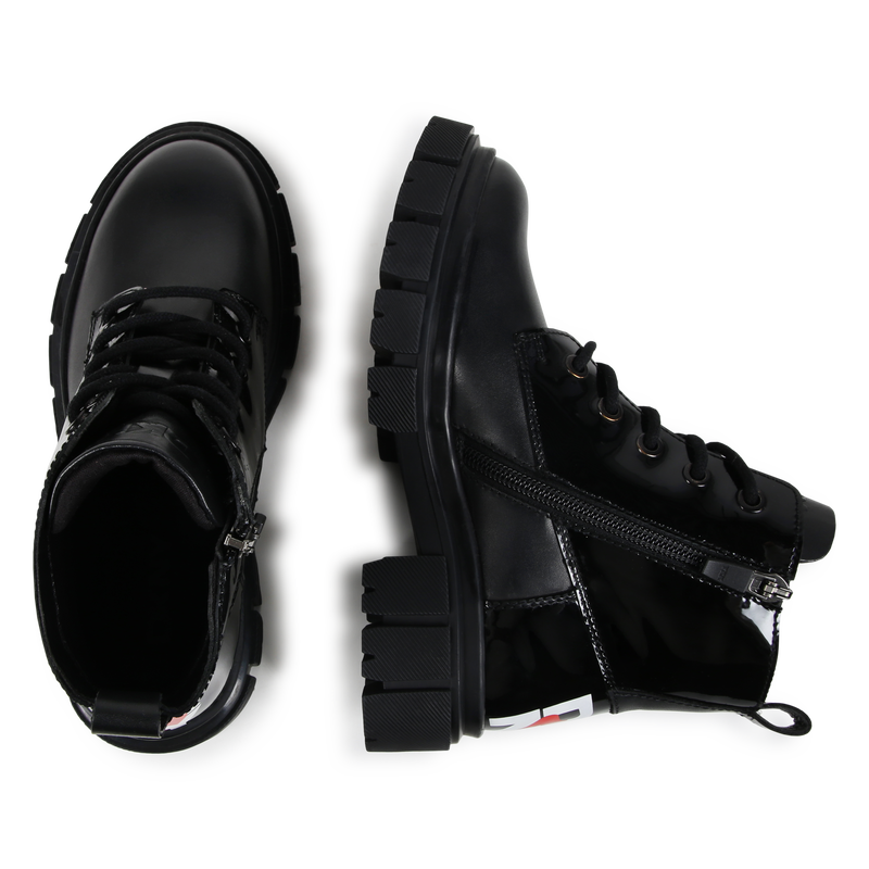 Leder-Stiefeletten mit Zipper DKNY 
                        M&Auml;DCHEN