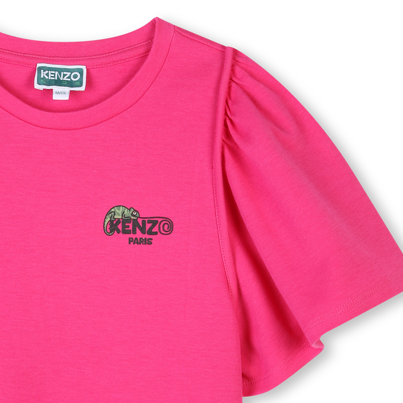 Einfarbiges T-Shirt KENZO KIDS 
                        M&Auml;DCHEN