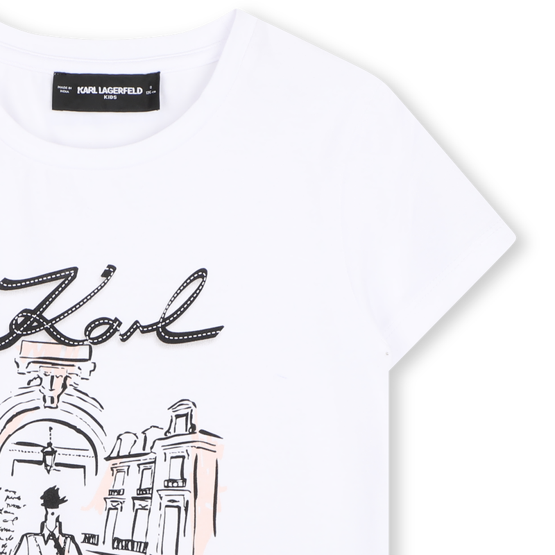 T-Shirt mit kurzen &Auml;rmeln KARL LAGERFELD KIDS 
                        M&Auml;DCHEN