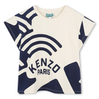 Bedrucktes Molton-T-Shirt KENZO KIDS 
                    M&Auml;DCHEN