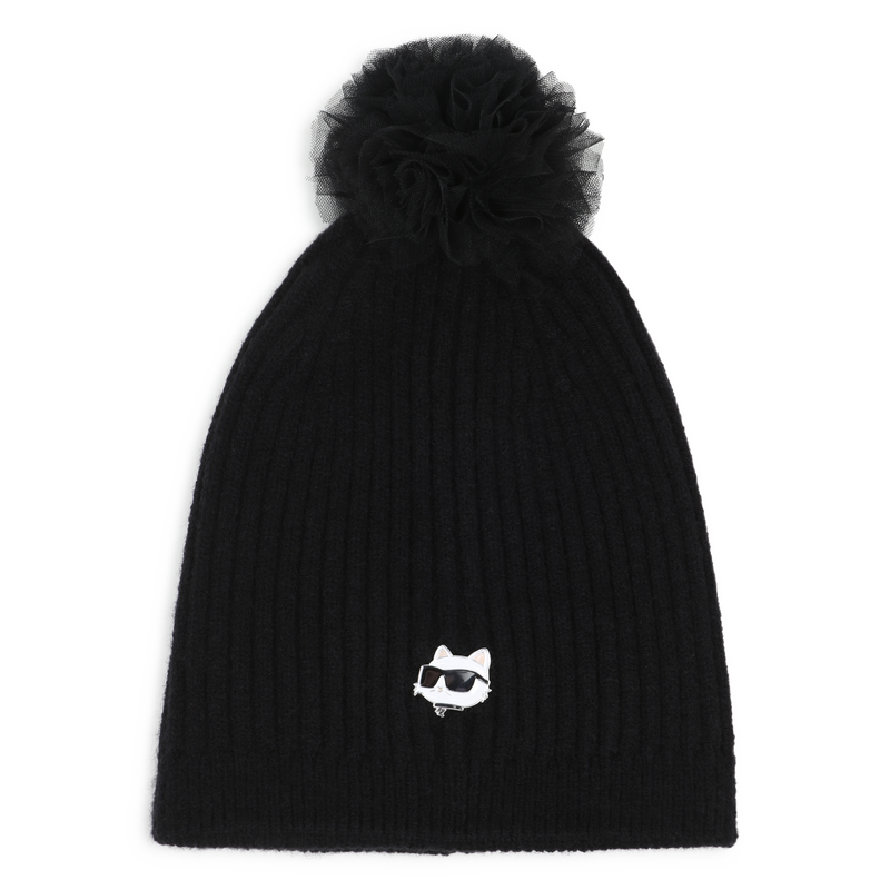 Strickm&uuml;tze KARL LAGERFELD KIDS 
                        M&Auml;DCHEN