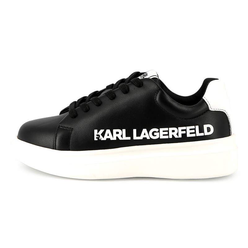 Schn&uuml;rsneakers aus Leder KARL LAGERFELD KIDS 
                        UNISEX