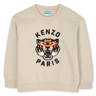 Sweatshirt aus ungeb&uuml;rstetem Fleece KENZO KIDS 
                    JUNGE