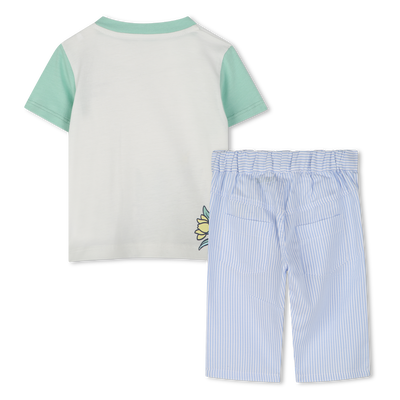 T-Shirt und Hose aus Baumwolle KENZO KIDS JUNGE