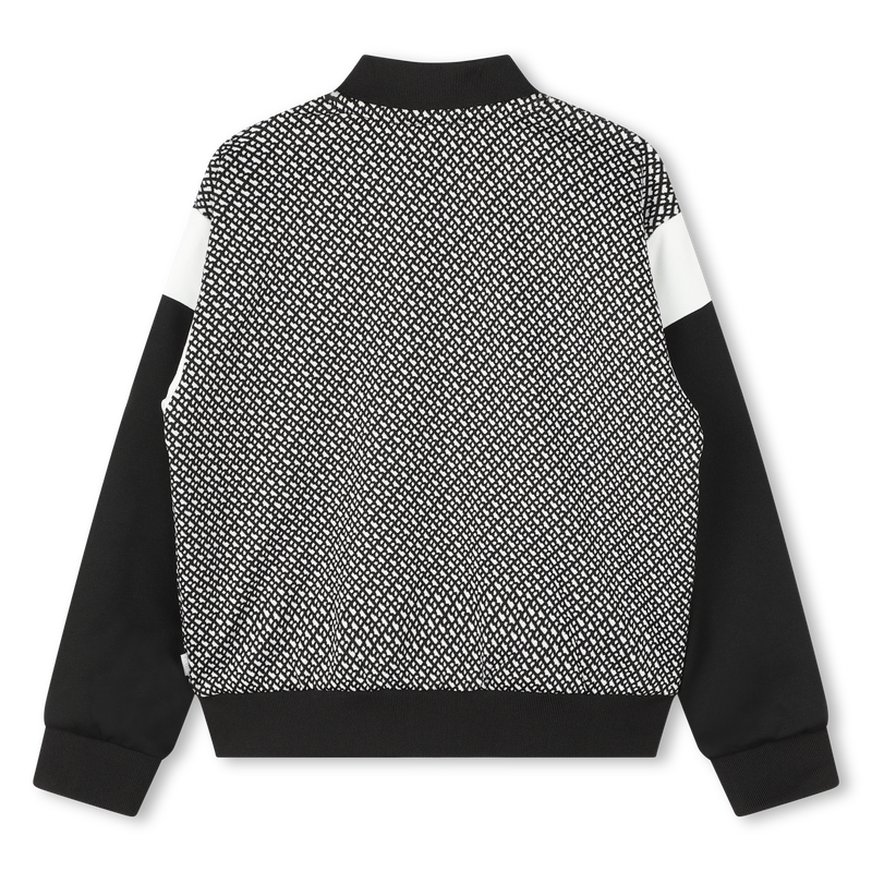 Zweifarbiger Cardigan mit Zip BOSS 
                        M&Auml;DCHEN