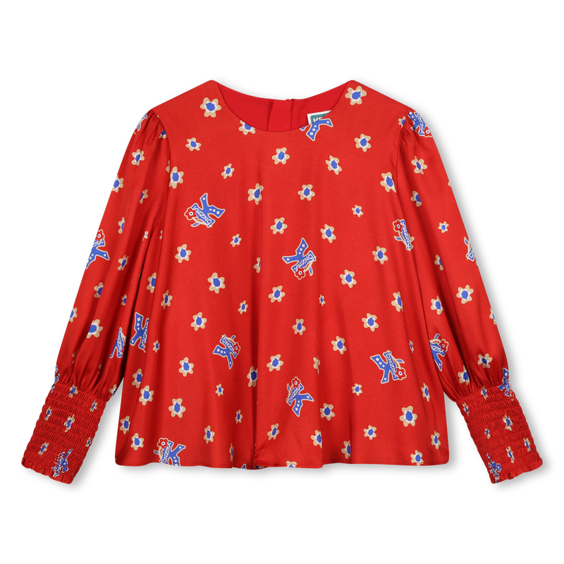 Luftige Bluse mit Print KENZO KIDS 
                        M&Auml;DCHEN