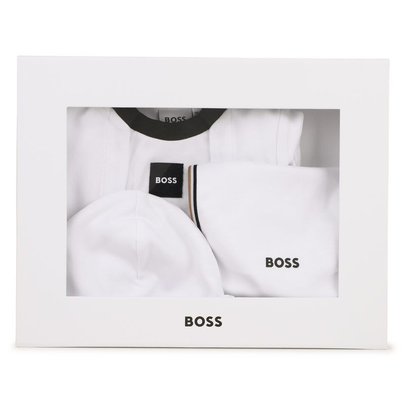 Pyjama-Set mit M&uuml;tze und L&auml;tzchen BOSS 
                        JUNGE