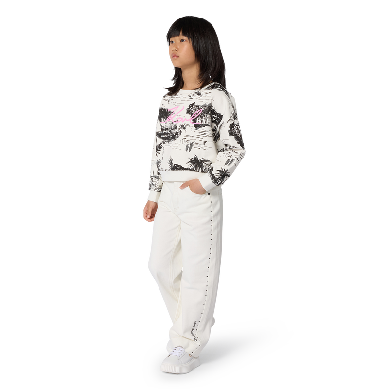 ILLUSTRIERTE HOSEN KARL LAGERFELD KIDS 
                        M&Auml;DCHEN