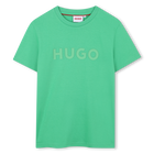 Kurzarm-T-Shirt aus Baumwolle HUGO 
                    JUNGE