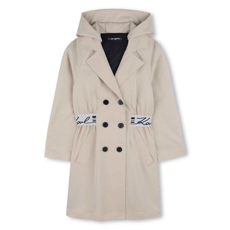 GEF&Uuml;TTERTER TRENCHCOAT KARL LAGERFELD KIDS 
                        M&Auml;DCHEN