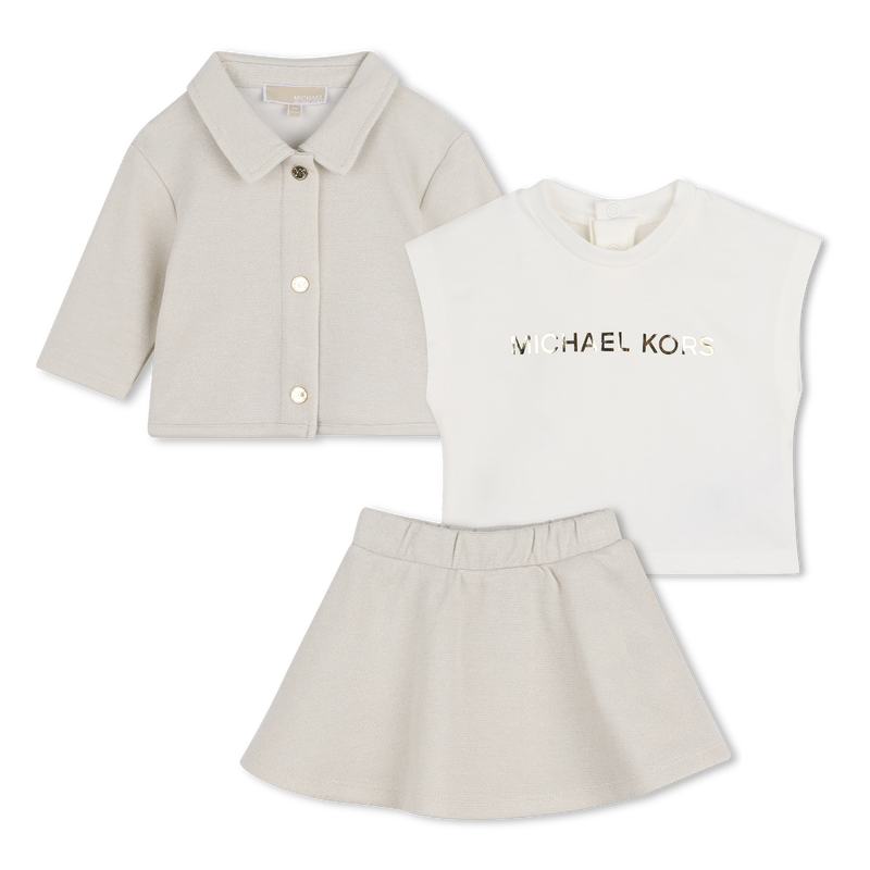 Set aus strickjacke, rock und t-shirt MICHAEL KORS 
                        M&Auml;DCHEN