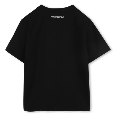 T-Shirt mit Pailletten KARL LAGERFELD KIDS M&Auml;DCHEN